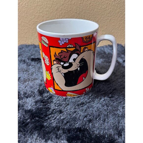 Tasmanian Devil Looney Tunes Ceramic Mug By Sakura 1994  30 OZ Oversized - Picture 1 of 6